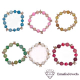 Beautiful Handmade Stone and Glass Beads Bracelets