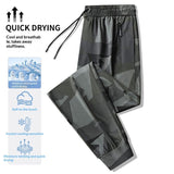 Summer Camouflage Loose-Fit Plus-Size Stretch Quick-Dry Sports-Casual Mens Ankle-Tightening Trousers