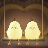 Bedroom Sleeping Bedside Tap Light LED Pear Shape Night Light