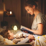 Bedroom Sleeping Bedside Tap Light LED Pear Shape Night Light