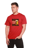 Beer Idea Men's Bamboo Viscose/Organic Cotton Short Sleeve Graphic T-Shirt
