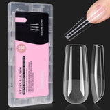beetles Gel Polish 9 In 1 Gel Nail Glue for Clear Acrylic Nail Tips 2 Pcs 15ml Long Lasting Nail Gel Kit for False Nails Tips, Base Blooming Nail Gel, U V Light Required