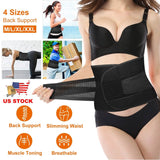 Belt Lower Back Brace Pain Relief Waist Wrap Band