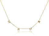 Benevolence LA Mama Necklace Dainty Necklace; 14k Gold Dipped Necklaces For Women; Gifts for Mom | 14 Gold Necklace; Mother's Necklace; Necklaces for Mom; Designed in California