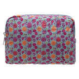 Eklips Quilted Cosmetic Bag: Stylish & Compact Makeup Organizer - Perfect Travel Size.