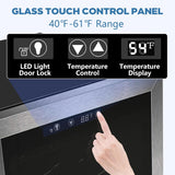 Beverage Refrigerator Cooler 4.4 Cu.Ft,145 Can Mini Fridge with Glass Door W58128SSH