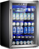 Beverage Refrigerator Cooler 4.4 Cu.Ft,145 Can Mini Fridge with Glass Door W58128SSH
