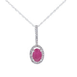 .45ct Ruby Diamond Fashion Pendants 10KT White Gold