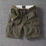 Mens Loose-fit Korean-style Trendy Mid-length Workwear Pants