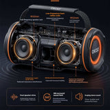 KP-864 Bluetooth Speaker New Portable Model With Powerful Sound Card Slot TWS Pairing And Bass-Boosted Design Hot-Selling Cross-Border Product