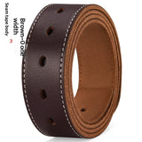 Men's Casual Extended Leather Belt With Pin Buckle
