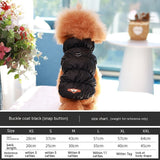 Dog Clothes Vest Warm Cotton With Buckle