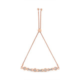 14K Yellow Gold Plated .925 Sterling Silver Channel Set Diamond Accent Twist 4â€-10â€ Adjustable Bolo Bracelet (I-J Color, I3 Clarity)