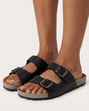 Cambridge Women's Slip On Double Buckle Platform Slide Sandals, Size 10