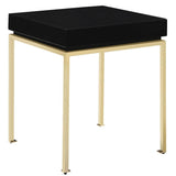 Bianca Nightstand Side Table Square Frame High Sheen Lacquer