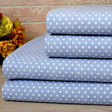 Bibb Home 100% Cotton Printed Flannel Sheet Set - Cozy, Soft, Deep Pocket Sheets