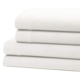 Bibb Home 100% Cotton Solid Flannel Sheet Set