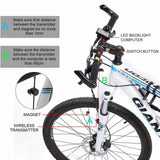 Bicycle Wireless LCD Digital GPS Cycle Computer Backlight Speedometer Odometer