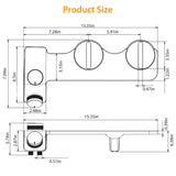Bidet Attachment Non-Electric Fresh Water Sprayer with Self Cleaning Dual Nozzle