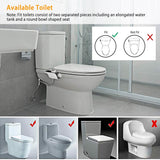 Bidet Attachment Non-Electric Fresh Water Sprayer with Self Cleaning Dual Nozzle
