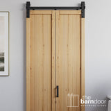 Classic J-Strap Bifold Barn Door Hardware Kit | 2 Door Kit
