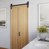 Classic J-Strap Bifold Barn Door Hardware Kit | 2 Door Kit