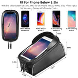 Bike Phone Front Frame Bag with Touch Screen Sun-Visor