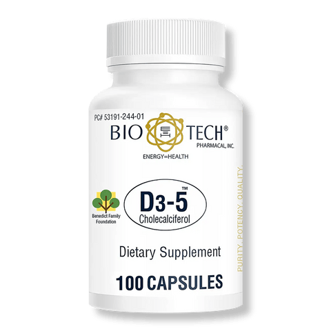 Biotech D3-5 5,000 IU Cholecalciferol 100 Capsules
