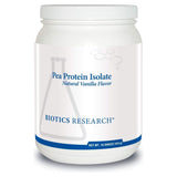 BIOTICS Research Pea Protein Isolate Natural Vanilla Flavored. Mixes Easily with Water or Juice. Premium Pea Protein. 25 Gram Clean Protein per Serving 16 Ounces