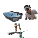 Black Camcorder Glasses Camera with Headphones. HD 1080P Mini Camcorder Glasses