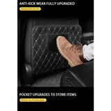 Black Car Seat Protector Pad with Red Stitching