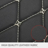 Black Car Seat Protector Pad with Red Stitching