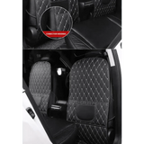Black Car Seat Protector Pad with Red Stitching