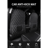 Black Car Seat Protector Pad with Red Stitching