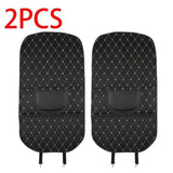 Black Car Seat Protector Pad with Red Stitching
