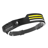 Black Induction Headlamp Cob Led Sensor W689-2