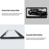 Black License Plate Frame for Tesla (2pcs)