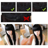Black Long Straight Full Hair Wig Cosplay