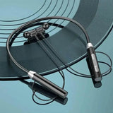 Black Magnetic Wireless Earphones J01 Portable