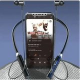 Black Magnetic Wireless Earphones J01 Portable