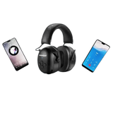 Black Noise Canceling Bluetooth Earmuffs