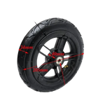 Black Wheel Pneumatic Tire for Folding Electric Scooter. Inner Outer Tire for A-bike.