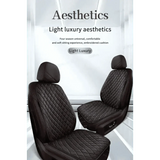 Black Quilted Leather Car Seat Covers