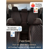 Black Quilted Leather Car Seat Covers