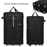Black Rolling Foldable Luggage Bag Ultimate Travel Companion
