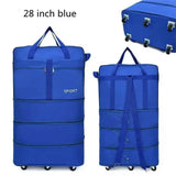 Black Rolling Foldable Luggage Bag Ultimate Travel Companion