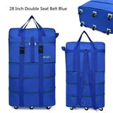 Black Rolling Foldable Luggage Bag Ultimate Travel Companion