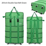 Black Rolling Foldable Luggage Bag Ultimate Travel Companion