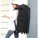 Black Rolling Foldable Luggage Bag Ultimate Travel Companion