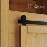 Mini Straight Top Mount Barn Door Hardware